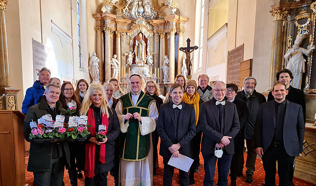 Valentinamesse Gruppenbild