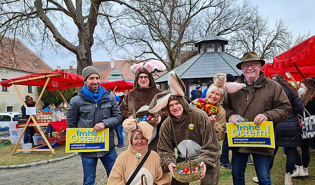 Hasenspektaktel am Drosendorfer Ostermarkt